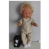 broek setje licht bruin roosjes baby born 43cm