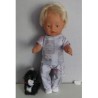 broek setje grijs matroeska baby born 43cm