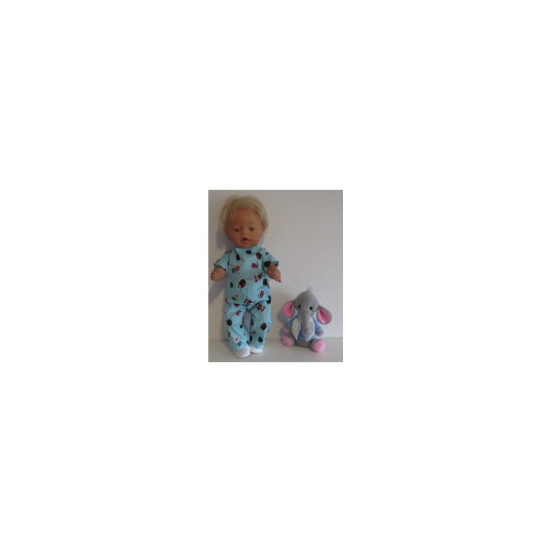 broek setje stippen met kabouters baby born 43cm