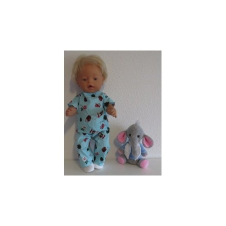 broek setje stippen met kabouters baby born 43cm