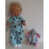 broek setje stippen met kabouters baby born 43cm