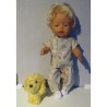 broek setje bruin matroeska baby born 43cm