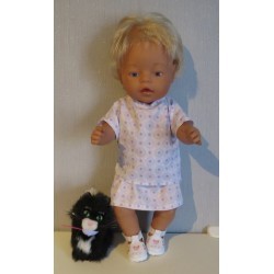 rok setje met lila baby born 43cm