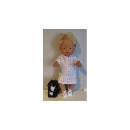 rok setje met lila baby born 43cm