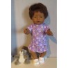 rok setje lila gebloemd baby born 43cm