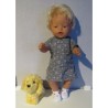 rok setje zwart geruit baby born 43cm