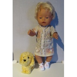 rok setje bruin matroeska baby born 43cm