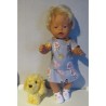 rok setje grijs engel baby born 43cm