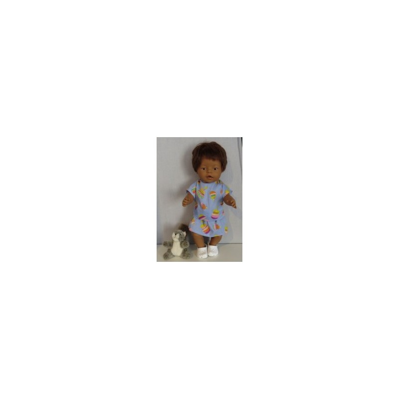 rok setje blauw appels baby born 43cm