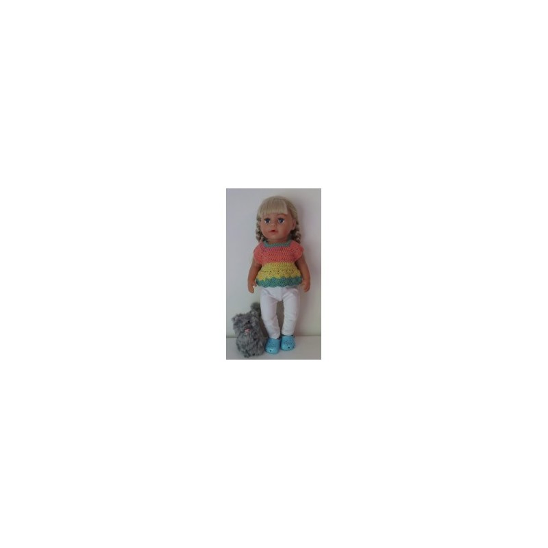 gehaakt setje baby born  43cm