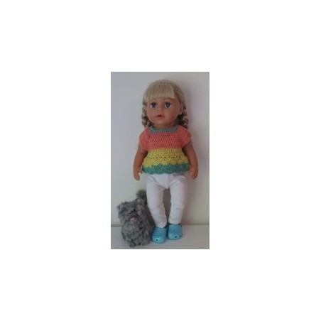 gehaakt setje baby born  43cm