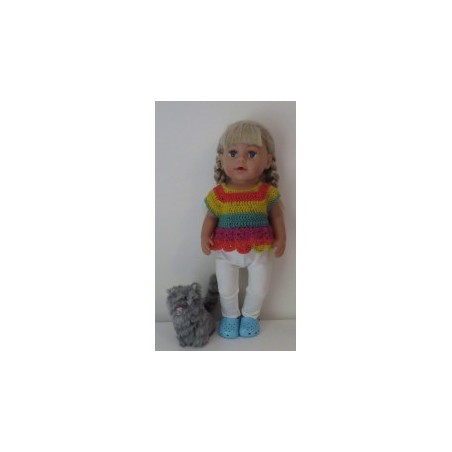 gehaakt setje baby born  43cm