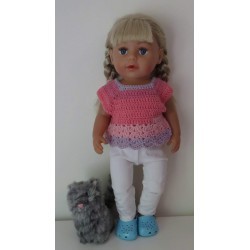 gehaakt setje baby born  43cm