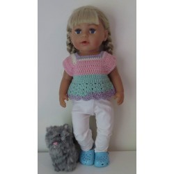 gehaakt setje baby born  43cm