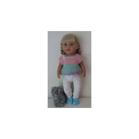 gehaakt setje baby born  43cm