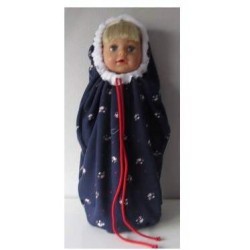 mummyzak blauw konijnen baby born 43cm