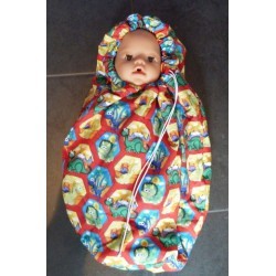 mummyzak rood dino's baby born 43cm