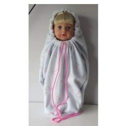 mummyzak blauw baby born 43cm