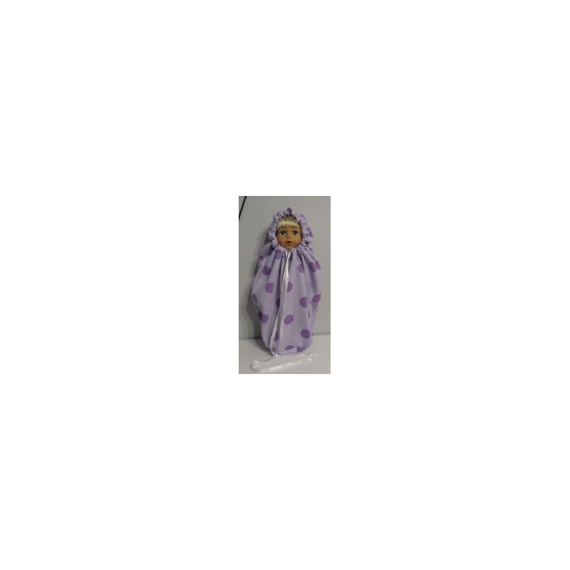 mummyzak lila polka dots baby born 43cm