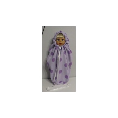 mummyzak lila polka dots baby born 43cm