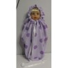 mummyzak lila polka dots baby born 43cm