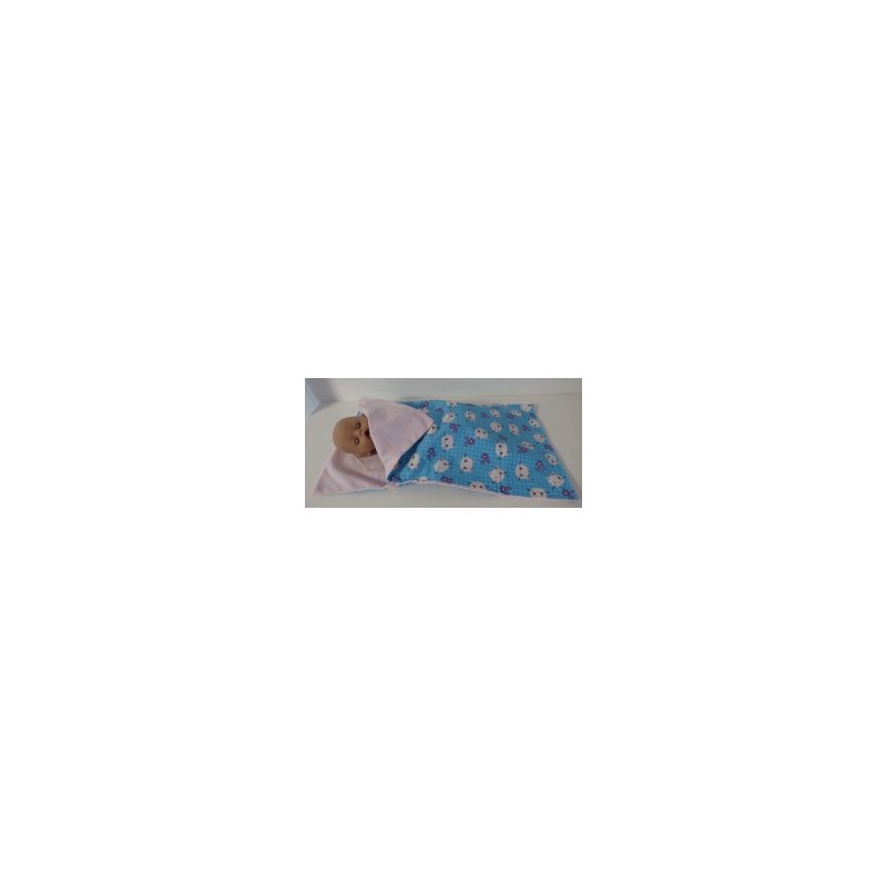 campingslaapzak blauw kat baby born 43cm