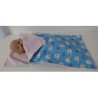 campingslaapzak blauw kat baby born 43cm