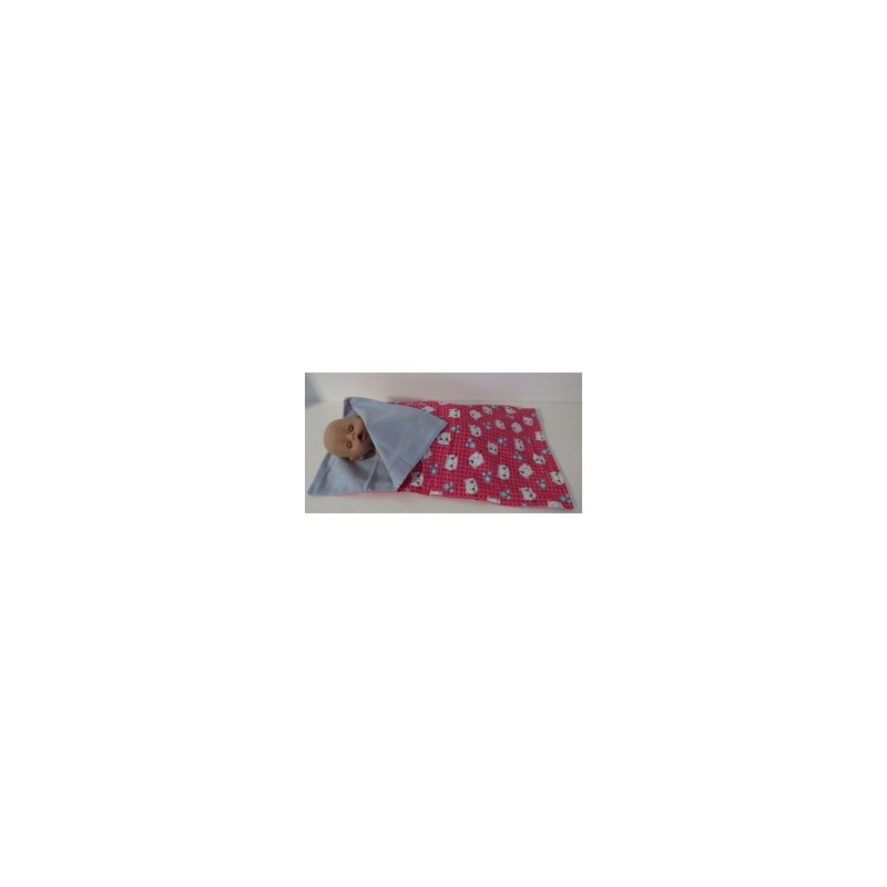 campingslaapzak roze kat baby born 43cm