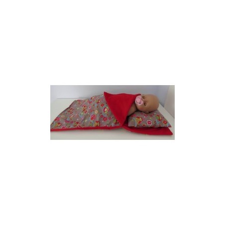 campingslaapzak bruin uilen  baby born 43cm