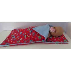 campingslaapzak rood uilen baby born 43cm