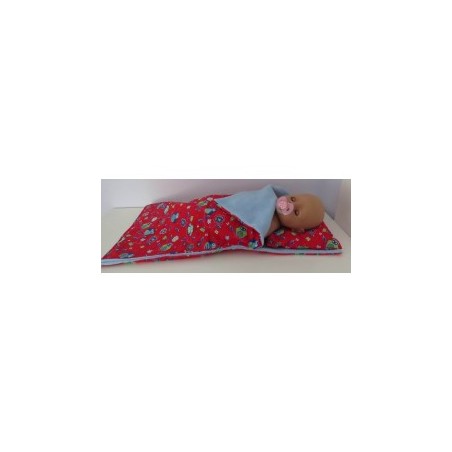 campingslaapzak rood uilen baby born 43cm
