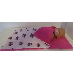 campingslaapzak wit met jet baby born 43cm