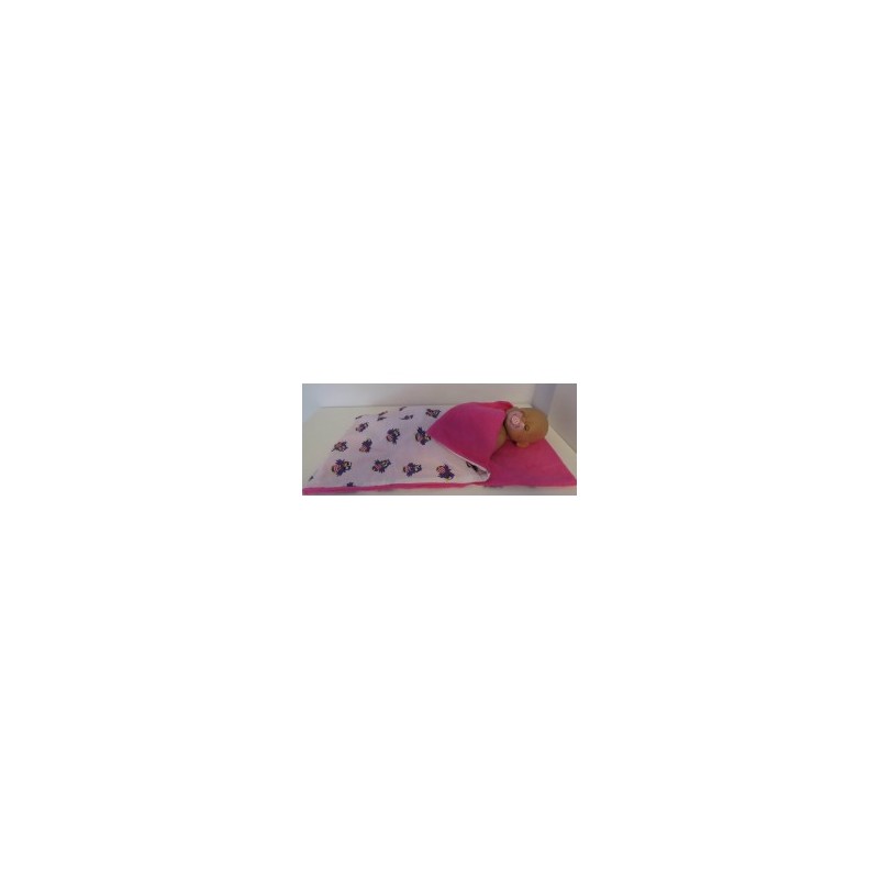 campingslaapzak wit met jet baby born 43cm