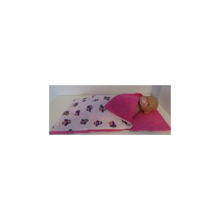 campingslaapzak wit met jet baby born 43cm