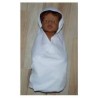 omslagdoek wit  baby born 43cm
