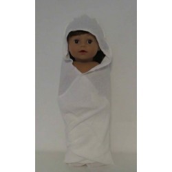 omslagdoek wit baby born 43cm