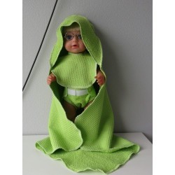 omslagdoek set groen baby born 43cm