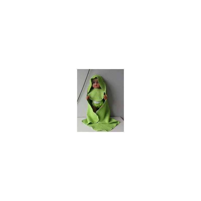 omslagdoek set groen baby born 43cm