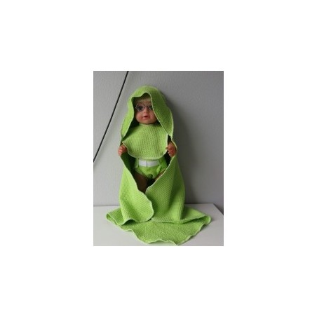 omslagdoek set groen baby born 43cm