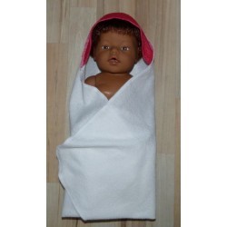 omslagdoek met rood baby born 43cm