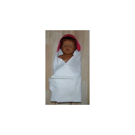 omslagdoek met rood baby born 43cm