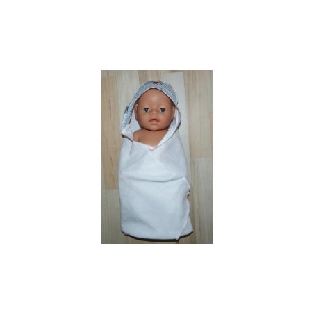 omslagdoek met hello kitty stippen baby born 43cm