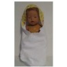 omslagdoek met geel konijnen baby born 43cm