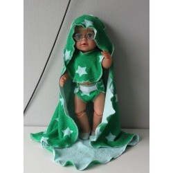 omslagdoek set groen met sterren baby born 43cm