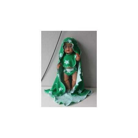omslagdoek set groen met sterren baby born 43cm