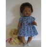 gehaakte jurk blauw baby born 43cm