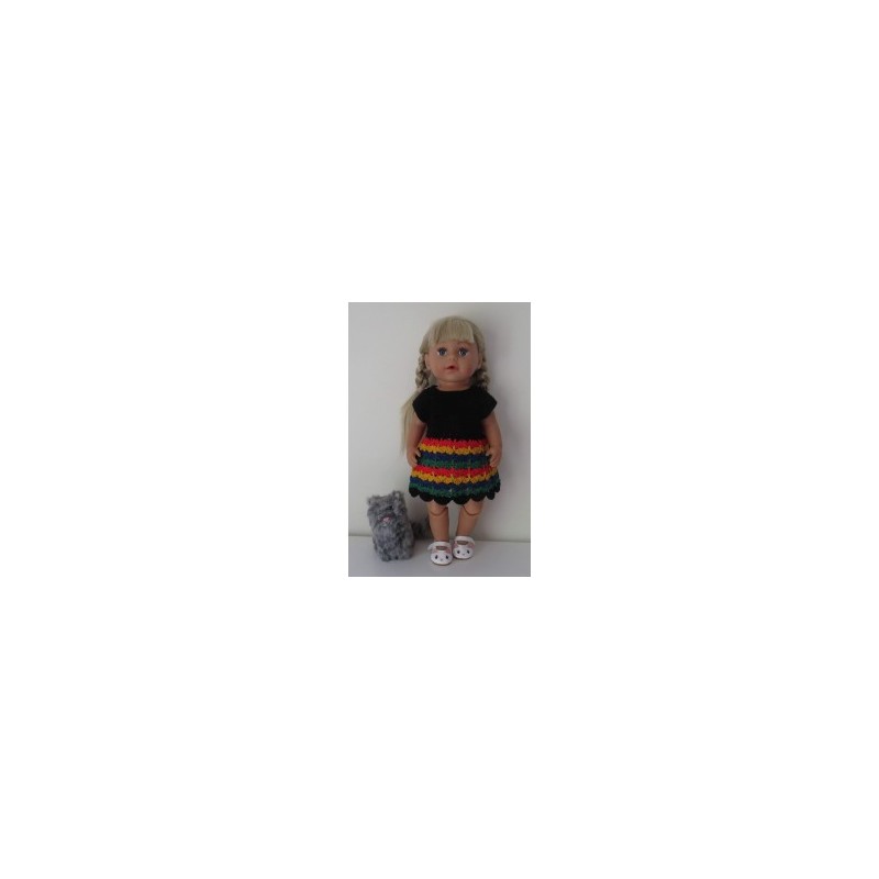 gehaakte jurk baby born 43cm