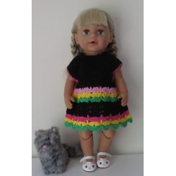 gehaakte jurk baby born 43cm