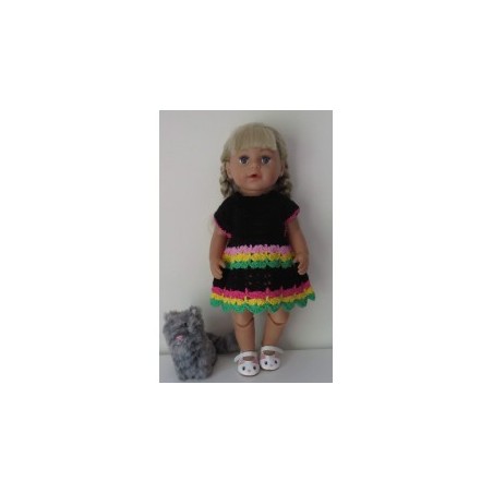 gehaakte jurk baby born 43cm