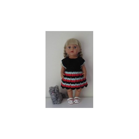 gehaakte jurk baby born 43cm